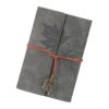 EMASDGEY Binder Notebook with 75 Sheets Lined/Unruled Travel Journal with 6 Rings Leather Binder Covers 125x185mm Business Meeting Notepads