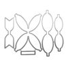 Embossing Cutting Dies Stencil for Making Hair Bow Hair Clip Gift Card Party Invitation Scrapbooking Embossing Die Cuts for Card Making