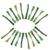 Embroidery Floss Craft Thread Green Polyester Cotton 30pcs 8m