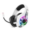 Eminchu Wireless Gaming Headset, 2.4GHz, 40mm, 40 Hour Battery (White)