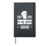 Emo Boy Emo Girl Emu Bird Emocore Punk Aesthetic Goth Hardcover Journal, Black