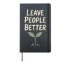Empathy Radical Empathy Social Justice Slogan Activism Hardcover Journal, Black