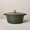 Enameled Cast Iron Dutch Oven, Heavy‑Duty Enamel Cookware for Even Heat Distribution, Ideal for Braising, Stews and Home Cooking