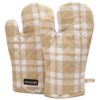 Encasa XO Oven Mitts, Heat Resistant Kitchen Gloves, Microwave