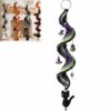 Enchanted Halloween Crochet Spiral DIY Kit, Crochet Ghost Pumpkin Spiral Ornament DIY Kit, Halloween Tree Crochet Craft Kit with Yarn, Crochet Hook, and Instructions, Holiday Craft Gift (#C)