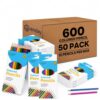 Enday Colored Pencils Bulk, 600 Count (50 Packs of 12) Assorted Colors
