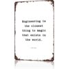 Engineering Magic Vintage Metal Wall Art Signs 8X12 In