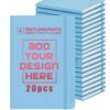 ENOMY 20 Pack Personalised A5 Notebooks, Custom Journal Set for School Events，Blue