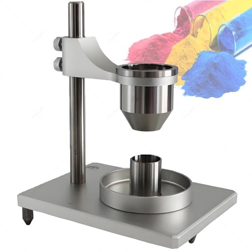 Ensure Your Powder Meets Flowability Standards,Complete Hall Flow Meter and Powder Bulk Density Meter Kit for Quality Control,University Labs,And Research Institutions(Stainlesssteel 2.5mm+5mm)