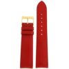 Entrepreneurish for Watch Band Calfskin Leather Red Lightly Padded Soft Comfortable 10mm- 24mm