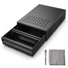 Epifog Espresso Knock Box Drawer, Under Grinder Mount 14x10x4 Inch, Black