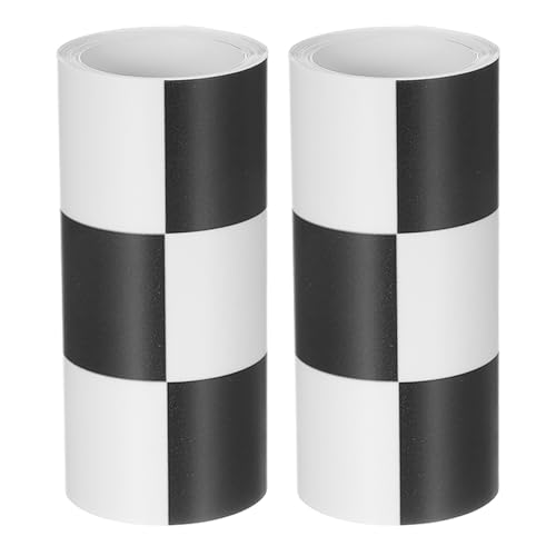 EPIGEIST 2 Rolls Peel and Stick Wall Border Decal for Kitchens and Bathrooms, PVC Material with Easy Installation and Decorative Effect, Minimalist and Stylish Checkered Wall Trim for Home