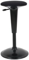 Ergonomic Standing Desk Stool - Height Adjustable Wobble Active Seating Chair for Sit Stand Desks, 22.5-29.5 Inches, Black
