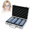 ERICAT 56pcs Trial Lens Set Optometry Kit, Professional Trial Lens Set With Graduation Marks & Durable Storage Case, Symmetrical 2-way Lens Arrangement & Accurately Cover Strabismus, For Optical
