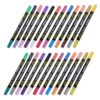 ERINGOGO 12pcs Dual Tip Water Based Markers, 24 Colors, Washable Art Pens
