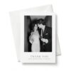 Eripandio Custom Wedding Photo Thank You Card