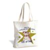 ERJHFGHU Funny Rats Star Canvas Tote Bag, Whimsical Animal Handbag