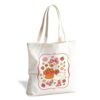 ERJHFGHU Strawberry Duck Canvas Tote Bag, Cute Animal Graphic Tote