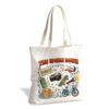 ERJHFGHU The Upside Down Canvas Tote Bag, 80s Retro Adventure Themed Tote