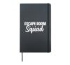 Escape Room Squad Mystery Game Problem Solving Hardcover Journal, Black