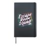 Escape Room Squad Mystery Game Problem Solving Hardcover Journal, Black