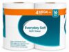 eSharks Everyday Soft Bath Tissue, 4 Count Mega Rolls, 2-Ply Toilet Paper Rolls for Home, Bathroom, Guest Room and Office, Septic Compatible Tissue Paper for Everyday Use
