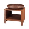 Esschert Design Fire Bowl 60 cm + Wooden Compartment Grate