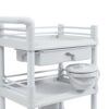 Esthetician Cart with Drawer 3 Tier Mobile Salon ABS Storage Rolling Cart