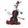 Eteloome Gothic Cello Building Blocks Set, Flower Violin Toys 1422PCS