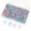 EuhenYi 200Pcs Moon Shape Paper Clips, 0.78in Assorted Paperclips