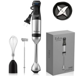 EuLea 3-in-1 Immersion Blender 1200W 5-Speed Set
