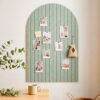 EupHHonycs Large Arched Felt Bulletin Board 35" x 24" Self-Adhesive