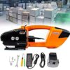 EUQKKWLOY Electric Strapping Kit,Portable Hot Melt Strapping Machine, Electric Strapping Machine, Automatic Hot Weld Strapping Tool Portable Strap Belt Strapping Machine for PP Pet