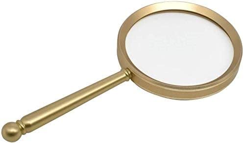 EUQKKWLOY Screen Magnifier Aluminum 20 Times Magnifying Glass to Read The Elderly high-Definition Handheld Lightweight and Durable Students Children Magnifier with LED Light Double The c