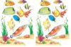 Eureka Classroom Decorations Window Clings, Fish Wall Decals, 14 Pc (Pack of 2)