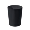 Eurysman Small Platic 2 Gallon Trash Can -Hand Compact Wastebin for Bathroom, Kitchen, Office, Home Use - Black