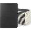 EUSOAR A6 Notebook, 24 Packs 3.9"x 5.5" Small Black Lined Subject Notebooks