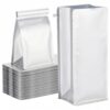 EUSOAR Grease Bags, 50pcs 4.7"x3.5"x11" Silver Disposable Foil Lined Bags
