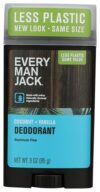 Every Man Jack Coconut Vanilla Deodorant, 3 Ounce