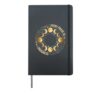 Every Phase Is Progress Moon Phases Design Hardcover Journal, Black
