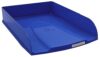 Exacompta - Ref 11124D - Set of 6 COMBO STYLI Neo Deco letter trays - for A4+ documents - size 34x25x6.5cm - label holder - holds 500 sheets - French blue color