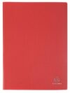 Exacompta 10 display books Opak A4 50 pockets red