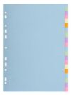 Exacompta 20 dividers pastel card Forever 20 blank tabs A4