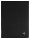Exacompta Opaque Display Books A4 60 Pockets Black Pack of 8