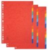 Exacompta Pack of 3 divider sets flexible card 12 blank tabs A4