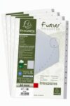 Exacompta Pack of 5 2912E Dividers with 12 Digitally Printed Tabs (1 to 12) - Grey Recycled Polypropylene - for A4 Size - Dimensions 24.5 x 29.7 cm - Blue Angel Certification