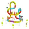 EXCECAR 72PCS Electric Train Set, 3D Flexible Race Track for Kids 4-8 8-12