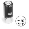 ExcelMark Round Teacher Emoji Stamp - Winking Tongue Out