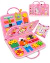 Exorany Busy Board Montessori Toys for Toddler Girl Birthday Gift Busy Book