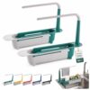 Expandable Sink Caddy Telescopic Storage Rack Adjustable Kitchen